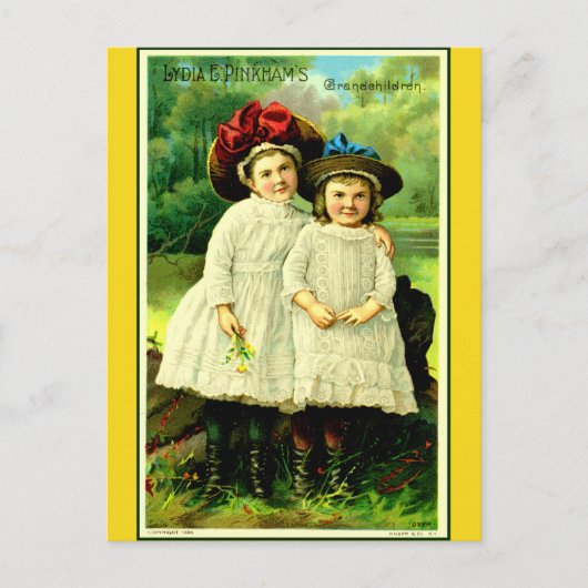 "Lydia's kleinkinderen" Briefkaart (Voorkant)