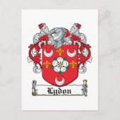 Lydon Family Crest Briefkaart (Voorkant)