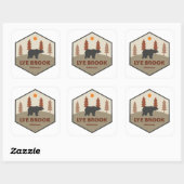 Lye Brook Wilderness Vermont Beer Vierkante Sticker (Vel)
