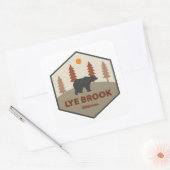 Lye Brook Wilderness Vermont Beer Vierkante Sticker (Envelop)