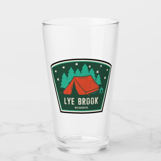 Lye Brook Wilderness Vermont Kamperen Glas (Voorkant)