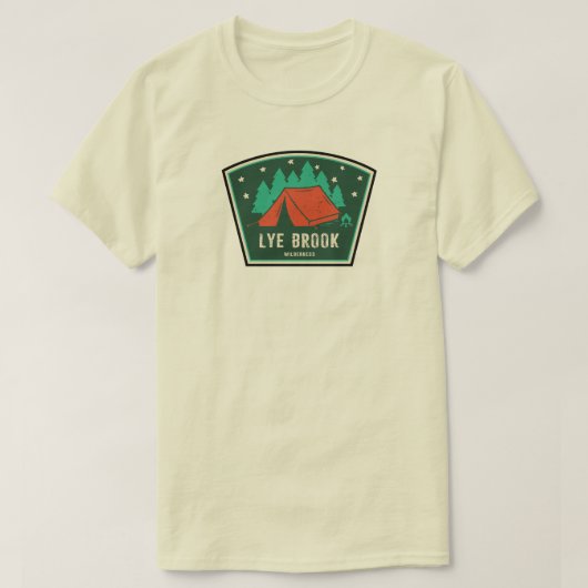 Lye Brook Wilderness Vermont Kamperen T-shirt (Design voorkant)