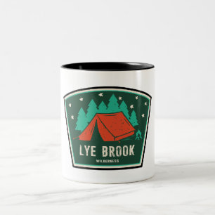 Lye Brook Wilderness Vermont Kamperen Tweekleurige Koffiemok