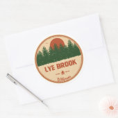 Lye Brook Wilderness Vermont Ronde Sticker (Envelop)