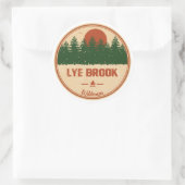 Lye Brook Wilderness Vermont Ronde Sticker (Tas)
