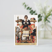 Lyendecker Thanksgiving-gebeden Feestdagenkaart (Staand voorkant)
