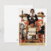 Lyendecker Thanksgiving-gebeden Feestdagenkaart (Voorkant / Achterkant)