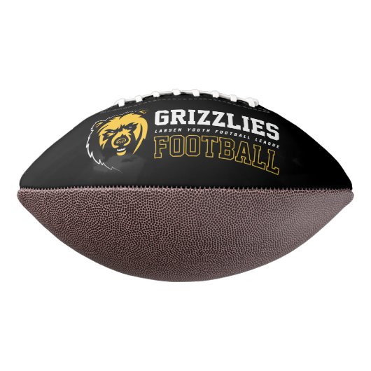 LYFL 03 | Logo White Grizzlies American Football (Gedraaid 270)