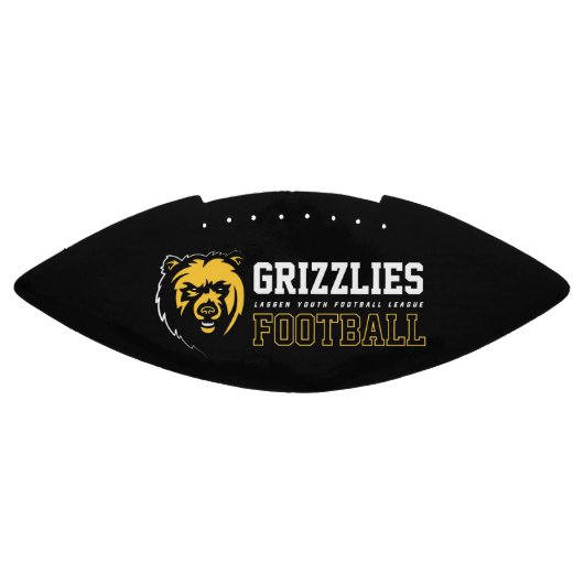 LYFL 03 | Logo White Grizzlies American Football (Paneel)