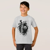 LYFL 04 | Kinder zwarte Grunge Lassen Logo T-shirt (Voorkant volledig)