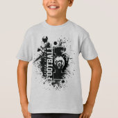 LYFL 04 | Kinder zwarte Grunge Lassen Logo T-shirt (Voorkant)