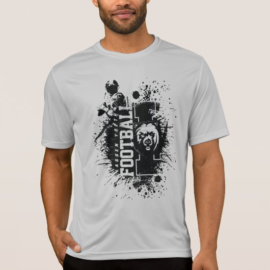 LYFL 04 | Mannen Black Grunge Lassen Logo T-shirt (Voorkant)