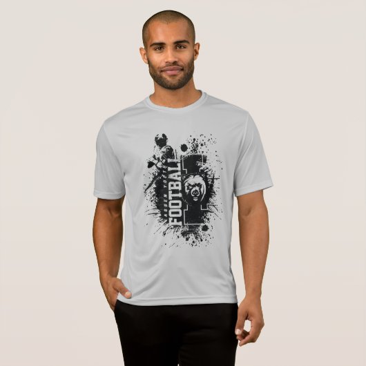 LYFL 04 | Mannen Black Grunge Lassen Logo T-shirt (Voorkant volledig)