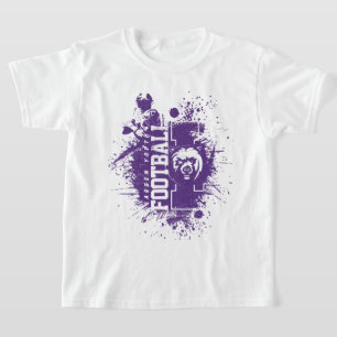 LYFL 05   Kinder Paarse Grunge Lassen Logo T-shirt