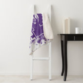 LYFL 05 | Logo Paarse Grunge Lassen Sherpa Deken (In situ)