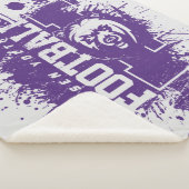 LYFL 05 | Logo Paarse Grunge Lassen Sherpa Deken (3/4)