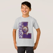 LYFL 06 | Kinder Paarse Lassen Logo T-shirt (Voorkant volledig)