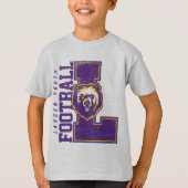 LYFL 06 | Kinder Paarse Lassen Logo T-shirt (Voorkant)