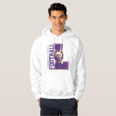 LYFL 06 | Mannen Paars Lassen Logo Hoodie (Voorkant volledig)