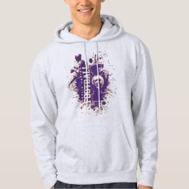 LYFL 13 | Paarse en goudgrunge Lassen Logo Hoodie