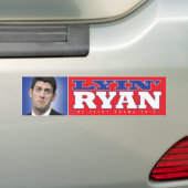 Lyin' Paul Ryan Bumpersticker (Op auto)