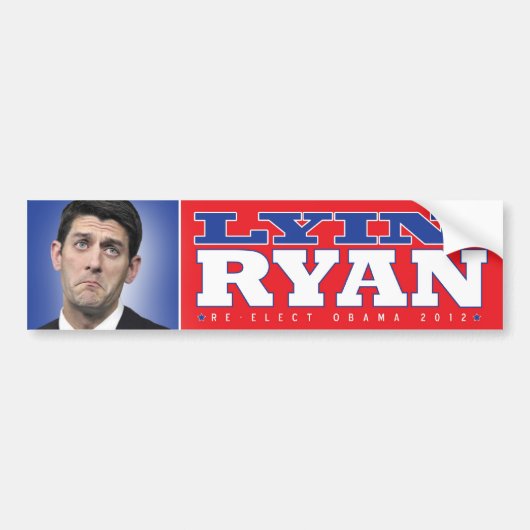 Lyin' Paul Ryan Bumpersticker (Voorkant)