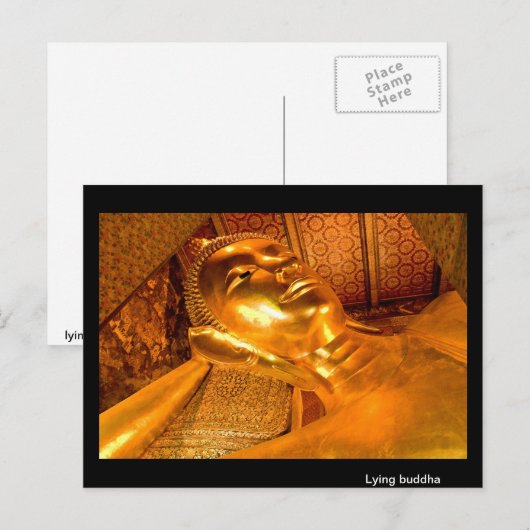 Lying Buddha Thailand Briefkaart (Voorkant / Achterkant)