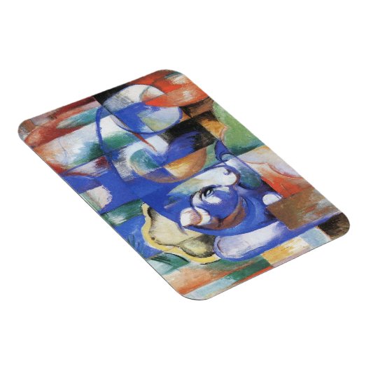 Lying Bull van Franz Marc,  Cubistische kunst Magneet (Rechterzijde)