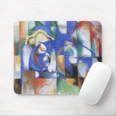 Lying Bull van Franz Marc,  Cubistische kunst Muismat (Met muis)