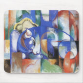 Lying Bull van Franz Marc,  Cubistische kunst Muismat (Voorkant)