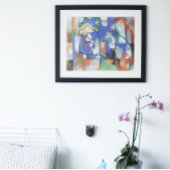 Lying Bull van Franz Marc,  Cubistische kunst Poster