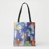 Lying Bull van Franz Marc,  Cubistische kunst Tote Bag (Voorkant)