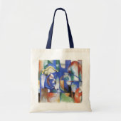 Lying Bull van Franz Marc,  Cubistische kunst Tote Bag (Voorkant)