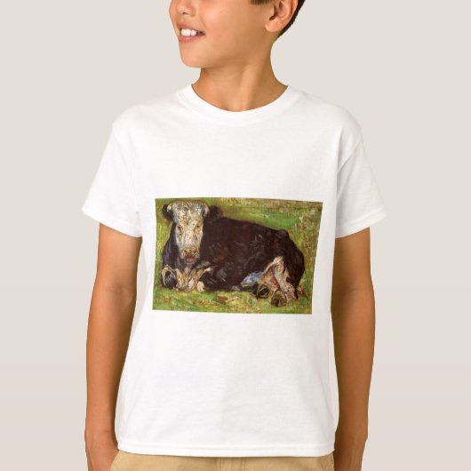 Lying Cow door Vincent van Gogh T-shirt (Voorkant)