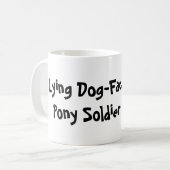 Lying Dog-Face Pony Soldier Koffiemok (Voorkant links)