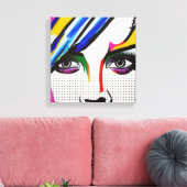 Lying Eyes Canvas Afdruk (Insitu (Woonkamer))