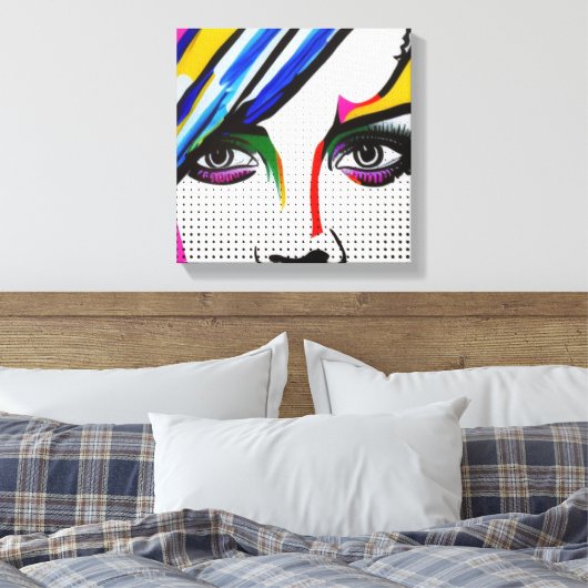 Lying Eyes Canvas Afdruk (Insitu (Slaapkamer))