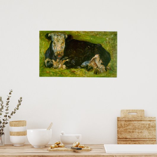 Lying Koe by Vincent van Gogh Poster (Keuken)