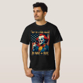 Lying Neocons Tee – No War on Iran Shirt (Voorkant volledig)