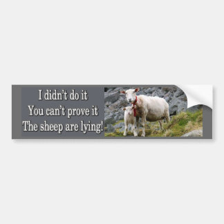 Lying Sheep Bumpersticker