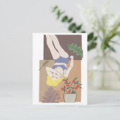 Lying Woman Briefkaart (Staand voorkant)