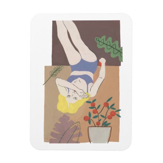 Lying Woman Magneet (Verticaal)