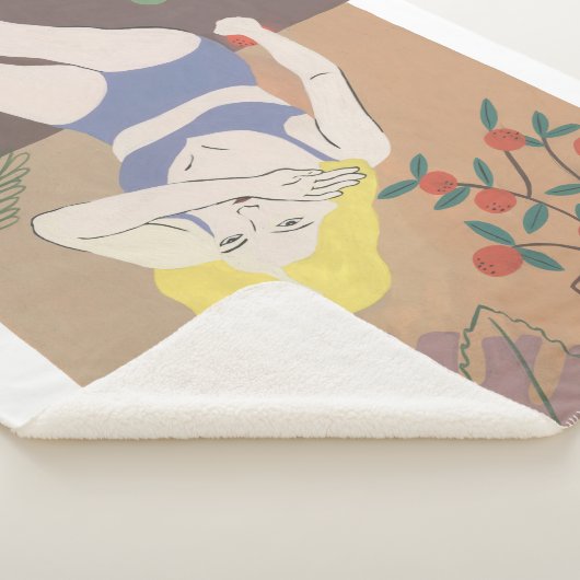 Lying Woman Sherpa Deken (3/4)