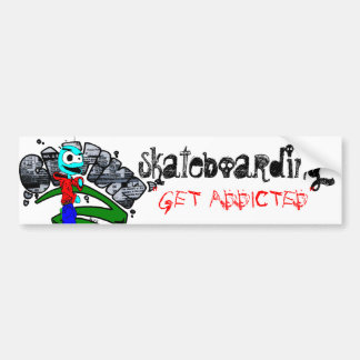 $lyk Skater "GET ADDiCTED" Bumpersticker
