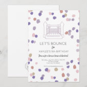Lyla Bounce House Party nodigt uit Kaart (Voorkant / Achterkant)