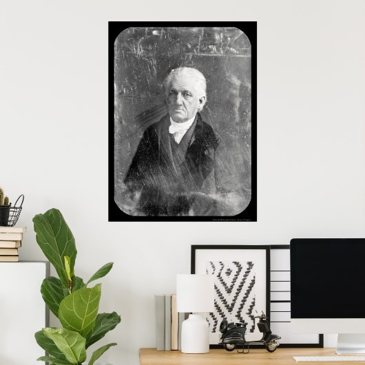 Lyman Beecher Daguerreotype 1847 Poster (Thuiskantoor)