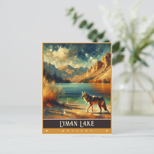 Lyman Lake, Arizona |  schilderij Briefkaart (Staand voorkant)