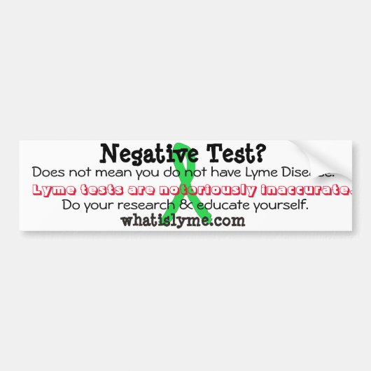 Lyme Awareness Bumpersticker (Voorkant)