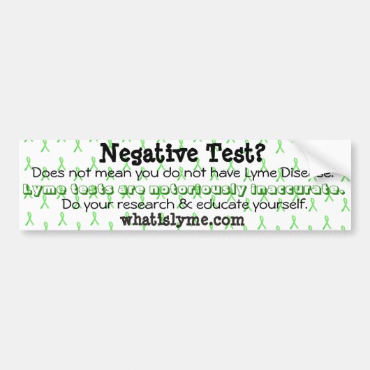 Lyme Awareness Bumpersticker (Voorkant)