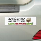 Lyme Bewareness! Bumpersticker (Op auto)